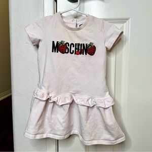 Moschino Kids Dress 12 months | Little girl summer dress Baby Designer Clothes
